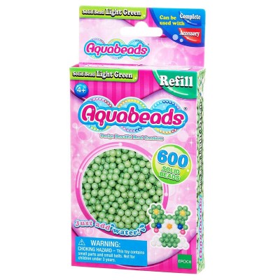 Aquabeads : recharge de 600 perles vertes claires  Aqua Beads    080622